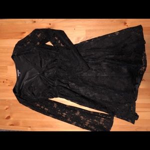 Little Black Dress with Bell Sleeves